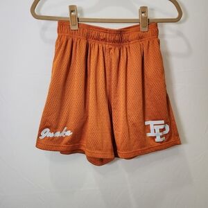 Inaka Power Orange White Mesh Athletic Shorts